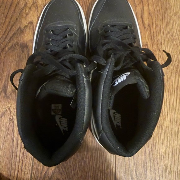 Nike Men's Court Vision Black and White Sneakers - Picture 4 of 8